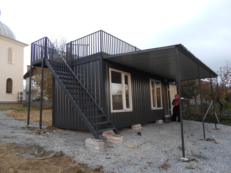 24 M² TERASLI-SUNDURMALI DIŞI SAC-İÇİ LMİNA KONTEYNER/FULL