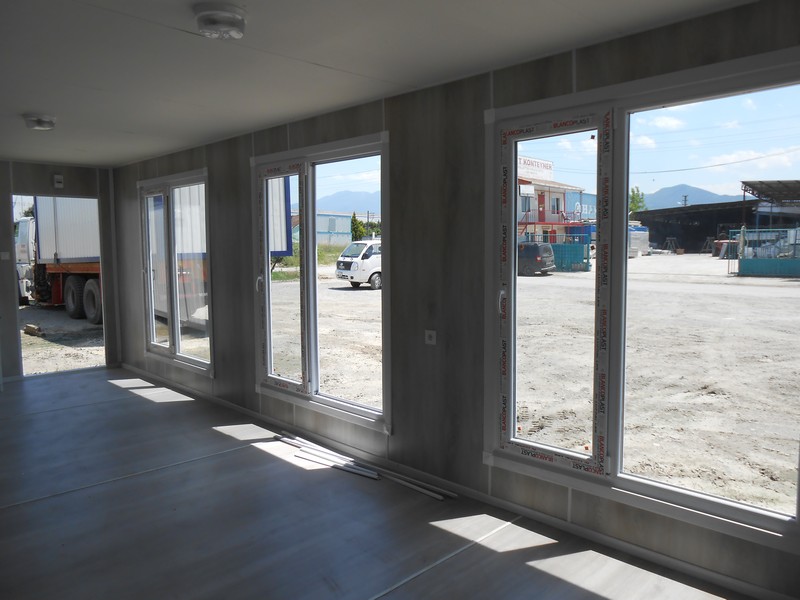 48 M² DIŞI BOYALI BETOPAN-İÇİ LAMİNA BİRLEŞİM KONTEYNER