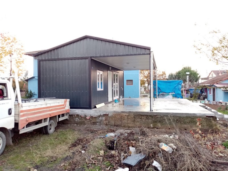 24 M²  ÇATILI-SUNDURMALI-DIŞI FÜME SAC-İÇİ LAMİNA KONTEYNER/FULL