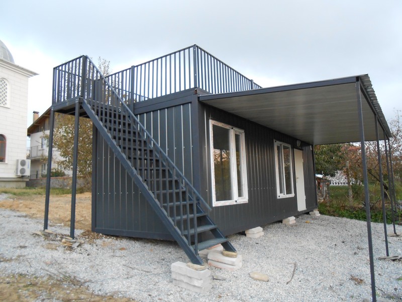 24 M² TERASLI-SUNDURMALI DIŞI SAC-İÇİ LMİNA KONTEYNER/FULL