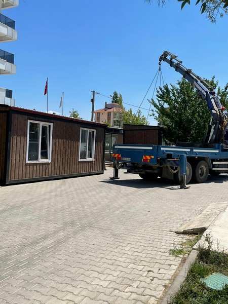 4 Adet 42 M² BIRLESIM CATILI KONTEYNER-DIŞI AHŞAP DESENLİ SAC-İÇİ BETOPAN/FULL