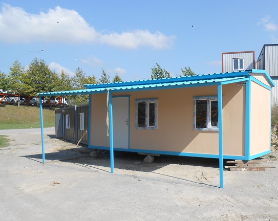 21 M² ÇATI+SUNDURMALI İÇİ AHŞAP-DIŞI BETOPAN KONTEYNER