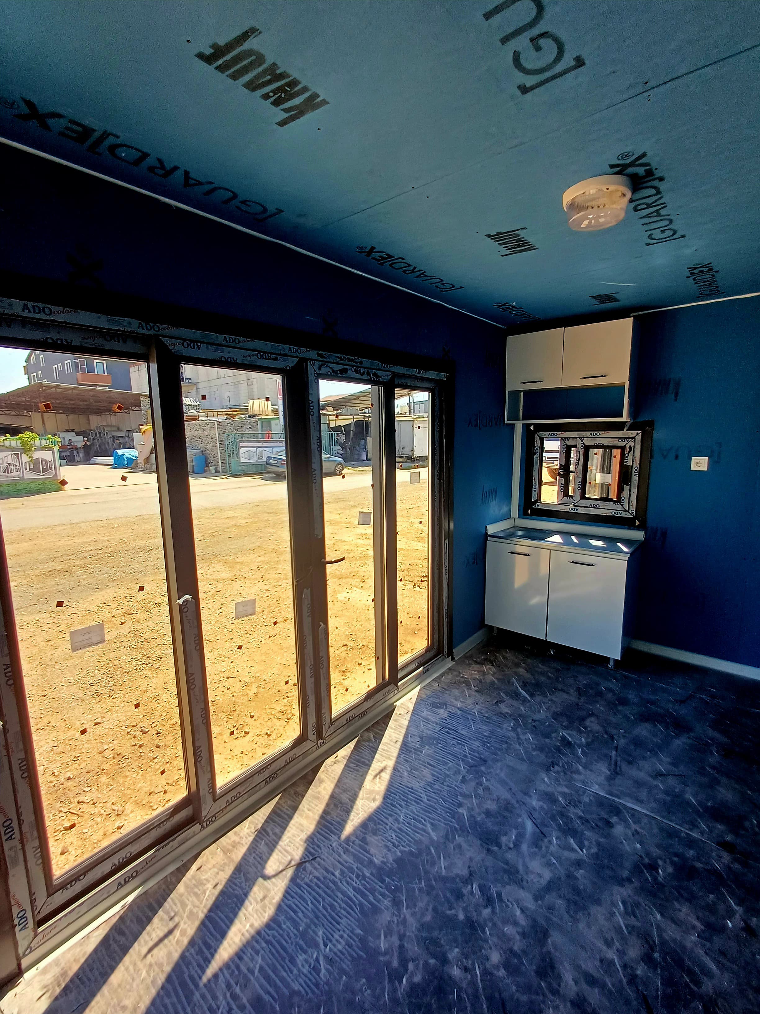 48  M² ÖZEL YAPIM  BİRLEŞİM/ DIŞI ANTRASİT SAC-İÇİ GUARDEX KONTEYNER